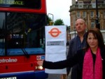 Lynne Featherstone and Cllr Martin Newton campaigning for accessible bus stop