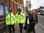 Lynne Featherstone and Cllr Martin Newton with Special Constables