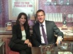 Lynne Featherstone MP with CAMRA Chief Executive Mike Benner at the Liberal Democrat Autumn Conference, 2012
