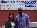 Lynne Featherstone with the head teacher of Highgate Wood School, one of the schools she visited over the summer to find out how the Pupil Premium funding is being spent